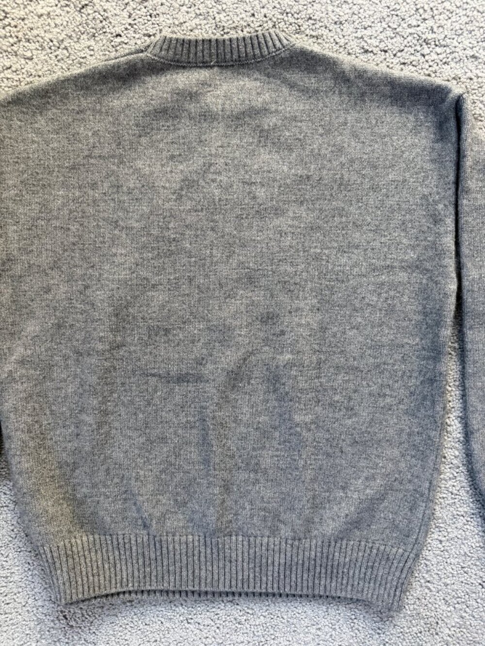 HELLO KANO Grey Teddy Bear Knit Crewneck Sweater Men's L - Unisex - Women's XL - Picture 10 of 11